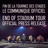 Official statement on the end of the stadium tour