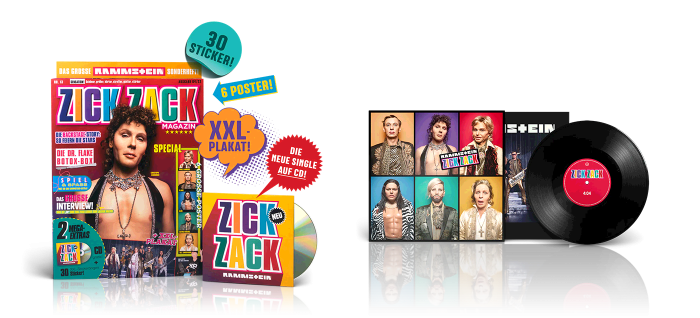Les différents formats du single Zick Zack