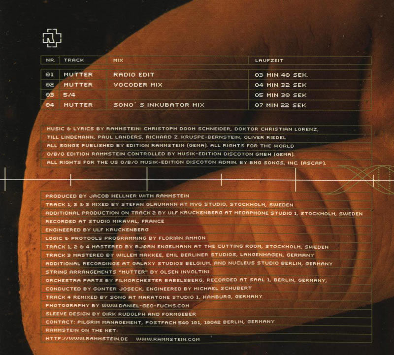 Рамштайн муттер текст. Rammstein Mutter обложка альбома. Mutter обложка альбома. 2001 - Mutter. Рамштайн Муттер обложка.